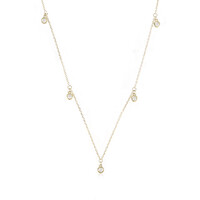 Collana in oro con Diamante Flawless (G) (de Melo)