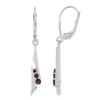 Orecchini in argento con Granato Mozambico