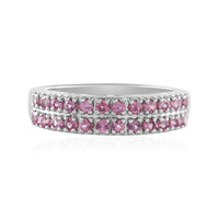 Anello in argento con Granato Malaya