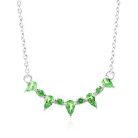 Collana in argento con Tsavorite