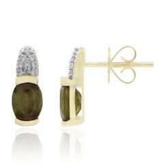 Orecchini in oro con Andalusite