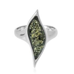 Anello in argento con Ambra Baltica