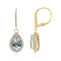 Orecchini in argento con Topazio Blu Cielo