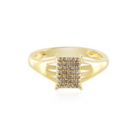 Anello in argento con Diamante Champagne I3
