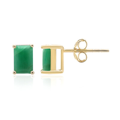 Orecchini in argento con Smeraldo Brasiliano