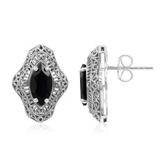 Orecchini in argento con Spinello Nero