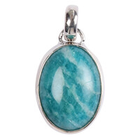 Ciondolo in argento con Amazzonite