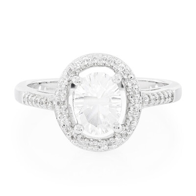 Anello in argento con Petalite