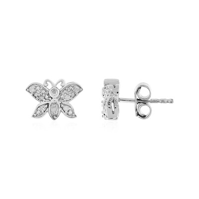 Orecchini in argento con Diamante SI1 (I)