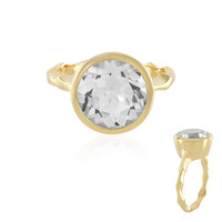 Anello in argento con Topazio Bianco