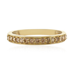 Anello in oro con Diamante Cioccolato I1