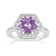 Anello in argento con Ametista