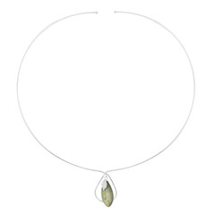 Collana girocollo in argento con Labradorite