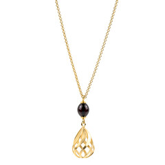 Collana in argento con Ambra Baltica