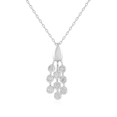 Collana in argento con Diamante I2 (J)