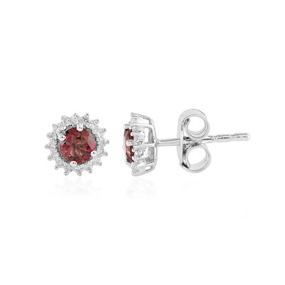 Orecchini in argento con Tormalina Rosa