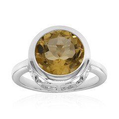 Anello in argento con Citrino