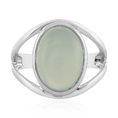 Anello in argento con Calcedonio Acqua