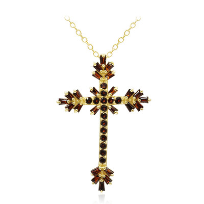 Collana in argento con Granato Mozambico