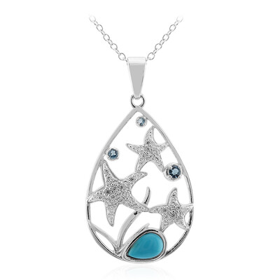 Collana in argento con Turchese Arizona