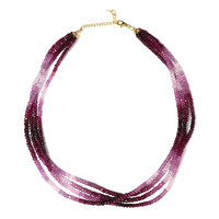 Collana in argento con Rubino del Madagascar