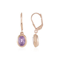 Orecchini in argento con Ametista Rose de France