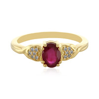 Anello in argento con Rubino del Madagascar