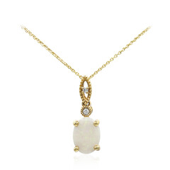 Collana in oro con Opale Bianco