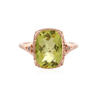 Anello in argento con Quarzo Limone