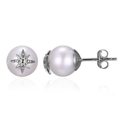 Orecchini in argento con Perla di Acqua Dolce