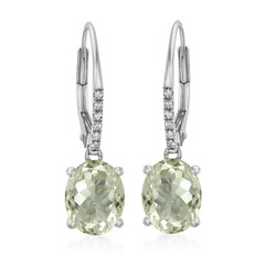 Orecchini in argento con Ametista Verde