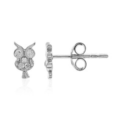 Orecchini in argento con Diamante I3 (I)