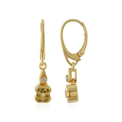 Orecchini in argento con Zircone Giallo