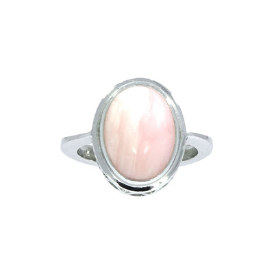 Anello in argento con Opale Pelle d'Angelo