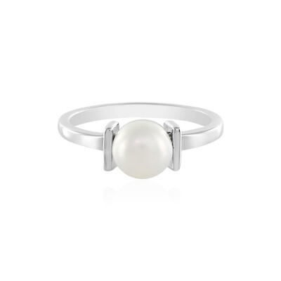 Anello in argento con Perla di Acqua Dolce