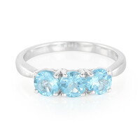 Anello in argento con Apatite Blu