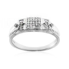 Anello da uomo in argento con Diamante I2 (I)