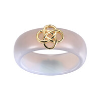 Anello in argento con Agata Color Argento