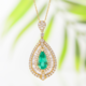 Collana in oro con Smeraldo Colombiano (CIRARI)