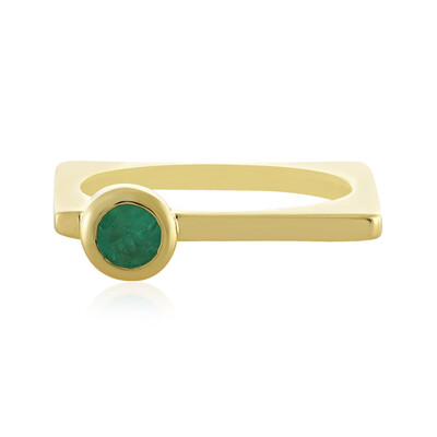 Anello in argento con Smeraldo Russo