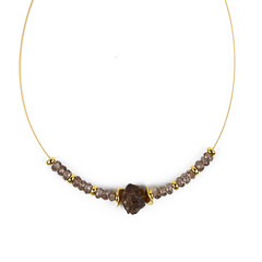 Collana in argento con Zircone Fancy