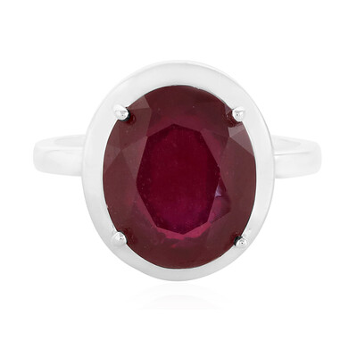 Anello in argento con Rubino del Madagascar