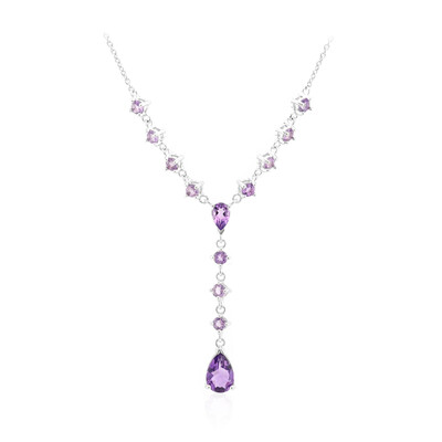 Collana in argento con Ametista Zambiana