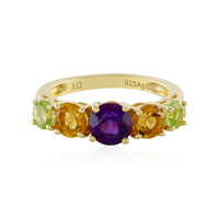 Anello in argento con Ametista Zambiana