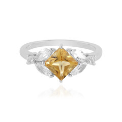 Anello in argento con Citrino