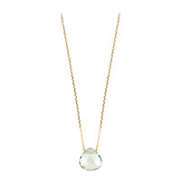Collana in oro con Ametista Verde
