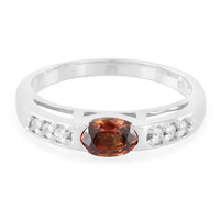 Anello in argento con Zircone Arancio Mashewa