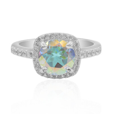 Anello in argento con Topazio Moonlight