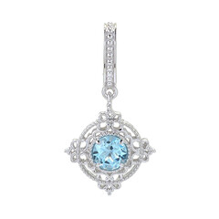 Ciondolo in argento con Topazio Blu Cielo (Dallas Prince Designs)