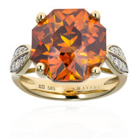 Anello in oro con Sfalerite (AMAYANI)